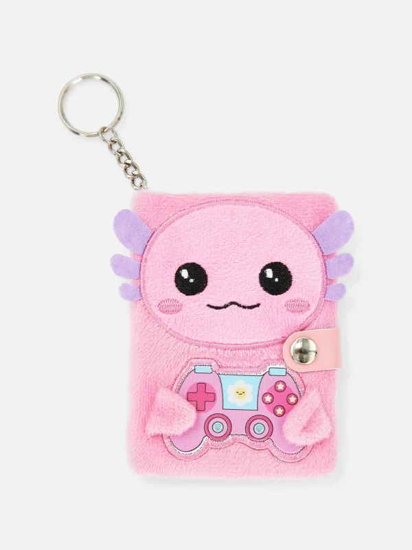 Primark Axolotl Mini Notebook Keychain Multi Fashion