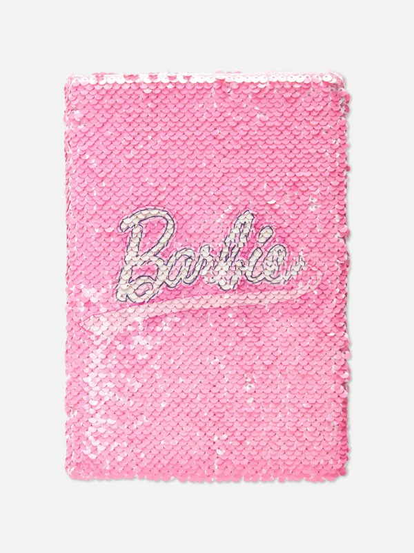 Primark Barbie Sequin A5 Notebook Pink Store