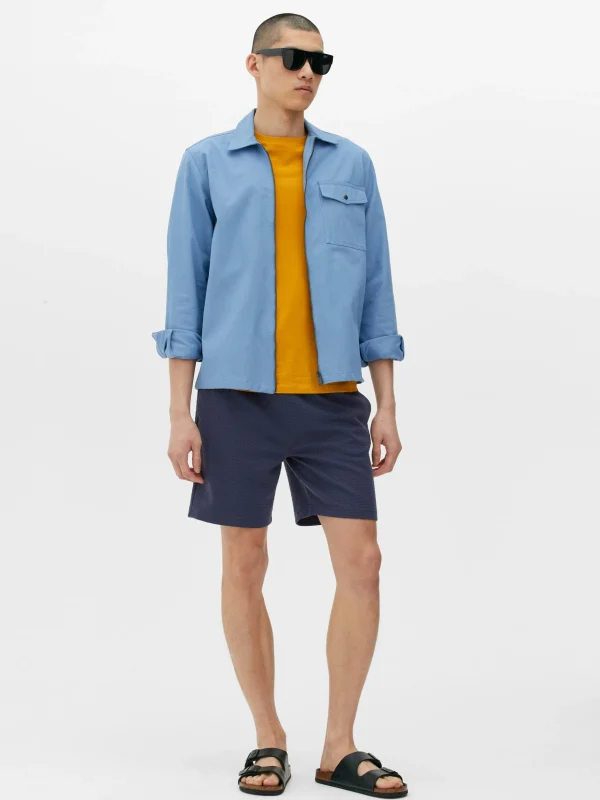 Primark Basketweave Shorts Navy Discount