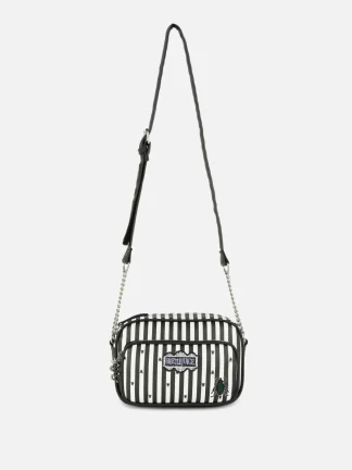 Primark Beetlejuice Crossbody Bag Black/White Outlet