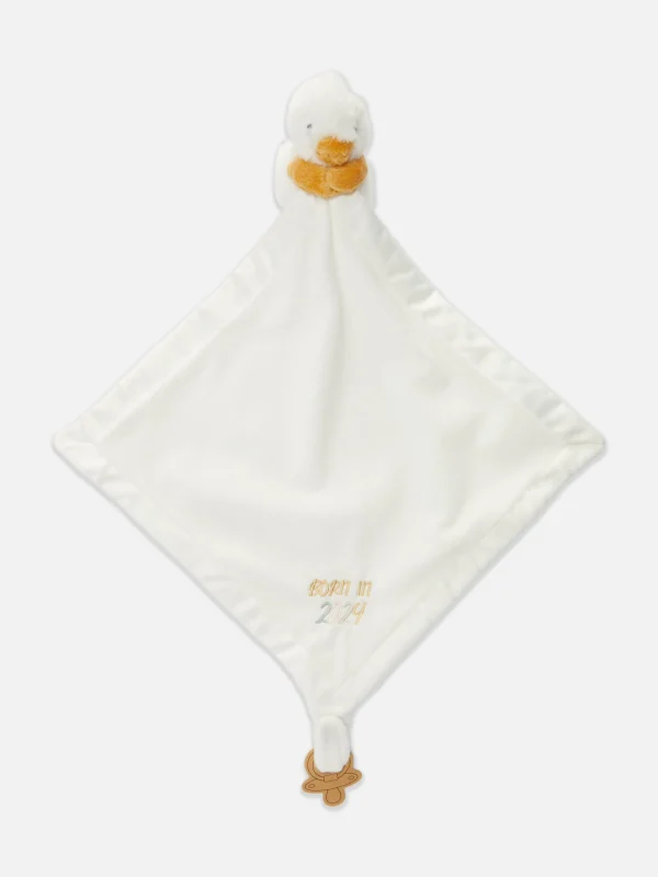 Primark Born In 2024 Embroidered Comforter White Flash Sale