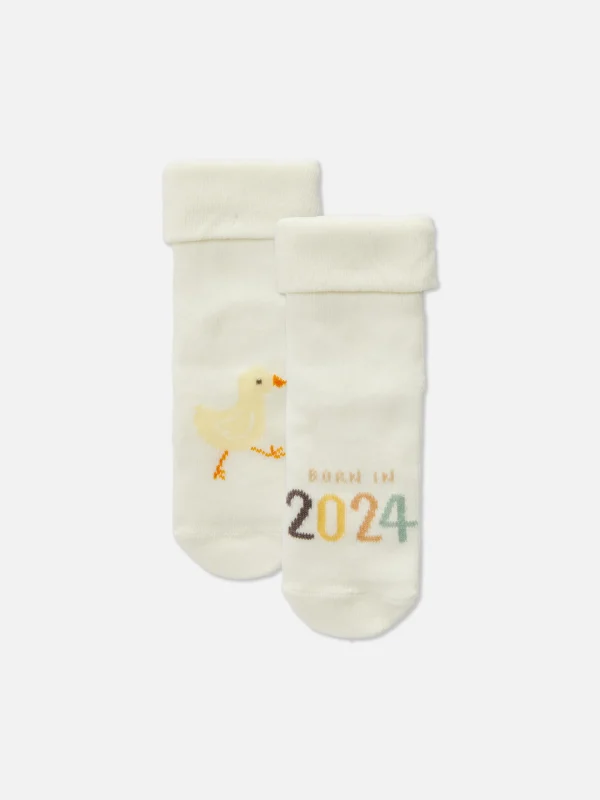 Primark Born In 2024 Socks Oatmeal Shop