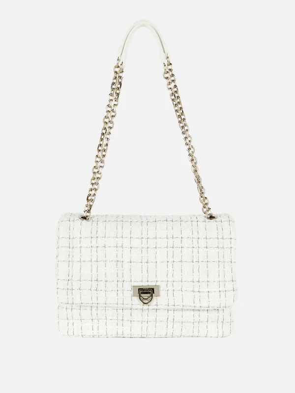 Primark Bouclé Flap Front Crossbody Bag White Shop