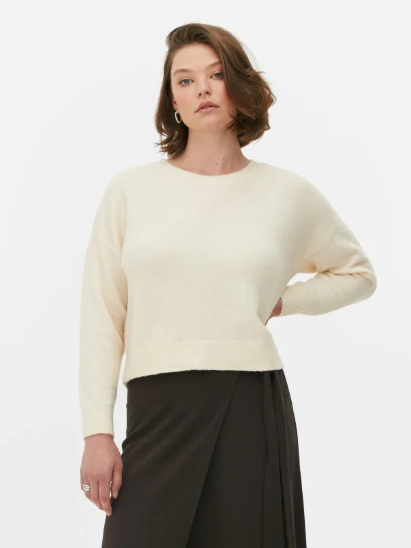 Primark Bow Back Sweater Ivory Online