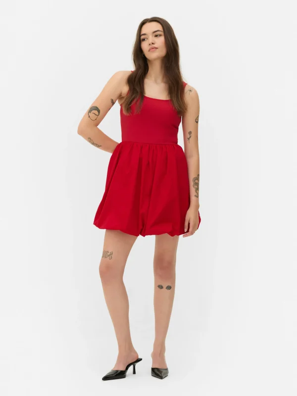 Primark Bubble Mini Dress Red Discount