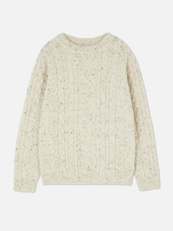 Primark Cable Knit Sweater Ivory Store