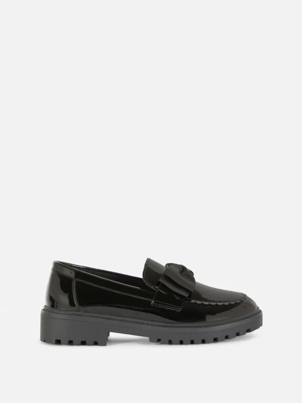 Primark Chunky School Loafers Black Sale