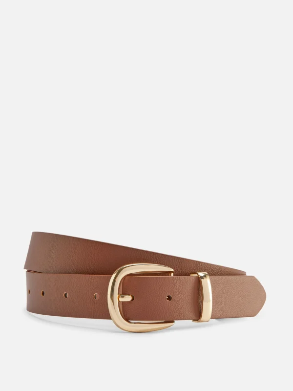 Primark Classic Belt Tan Clearance