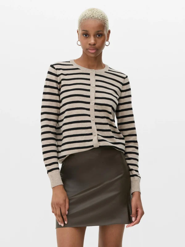 Primark Classic Crew Neck Cardigan Multi New