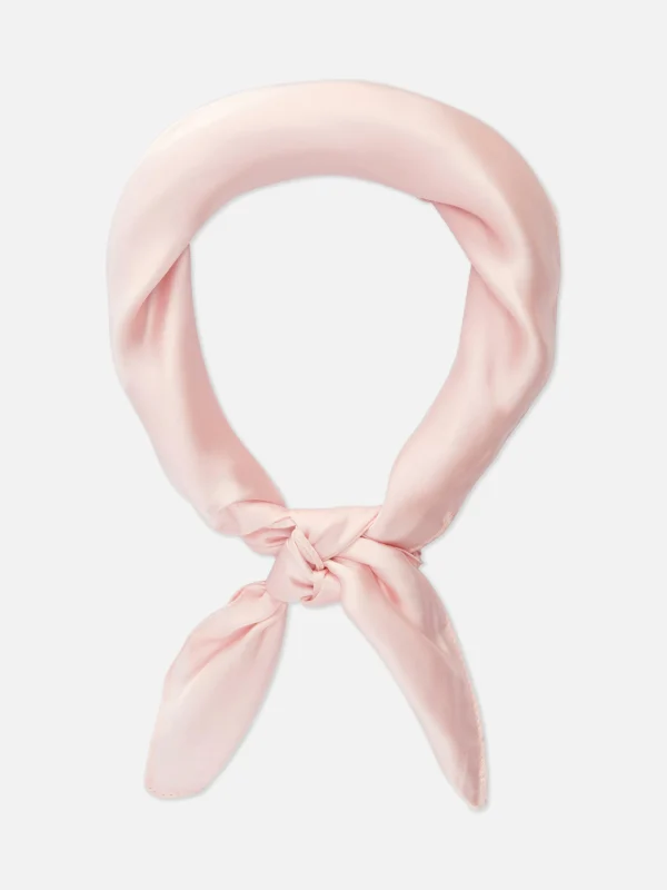 Primark Classic Satin Scarf Pink Cheap