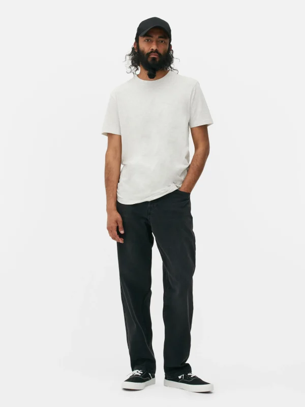 Primark Classic Stretch T-Shirt Light Gray Sale