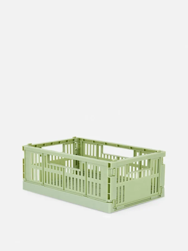 Primark Collapsable Mini Storage Crate Light Green Discount
