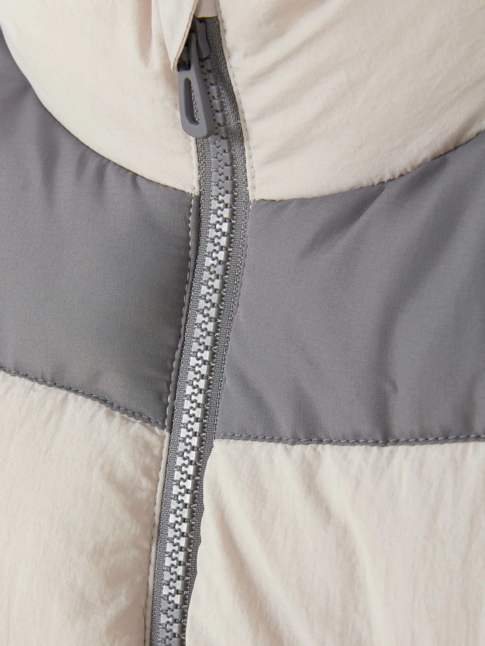 Primark Color Block Padded Vest Gray Cheap