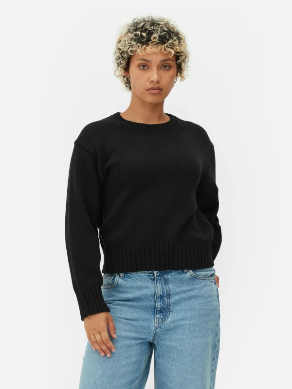 Primark Crew Neck Sweater Black Sale