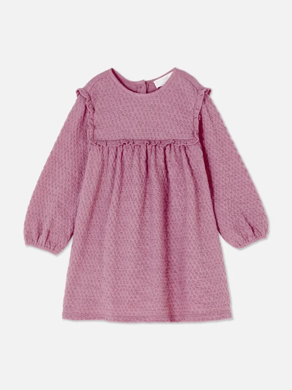 Primark Crinkled Ruffle Dress Purple Online