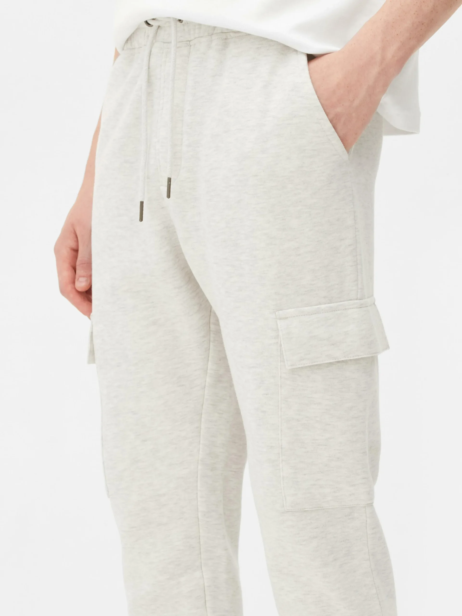 Primark Cuffed Cargo Joggers Gray New