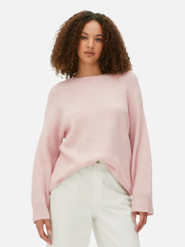 Primark Cuffed Sweater Pink Discount