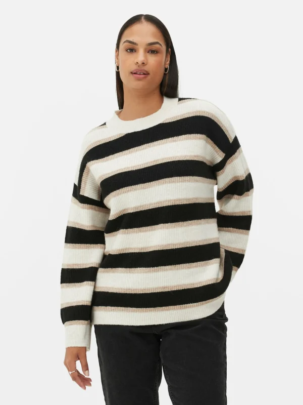 Primark Cuffed Sweater Beige Fashion