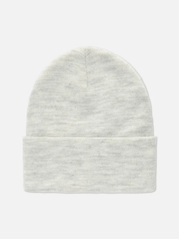 Primark Deep Cuff Beanie Hat Gray Heather Store