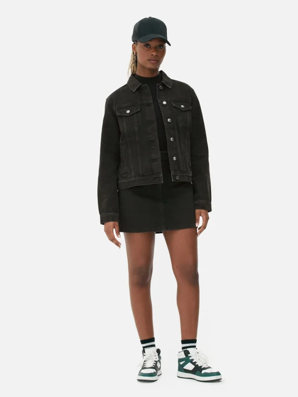 Primark Denim Jacket Black Flash Sale