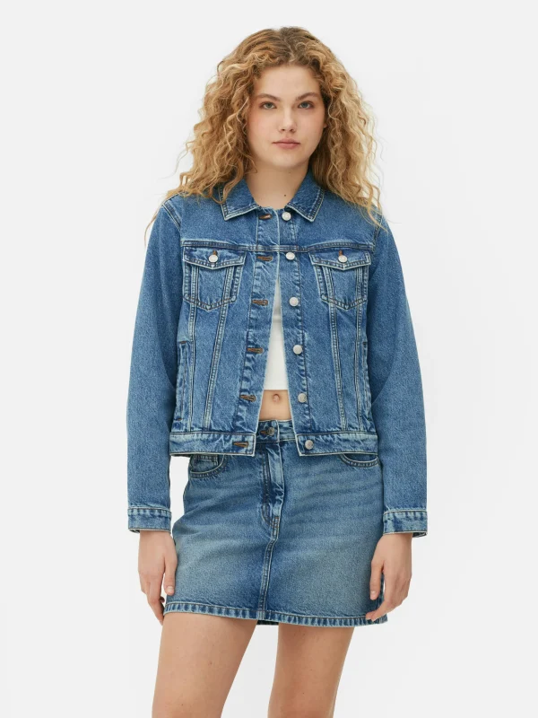 Primark Denim Jacket Mid Blue Fashion