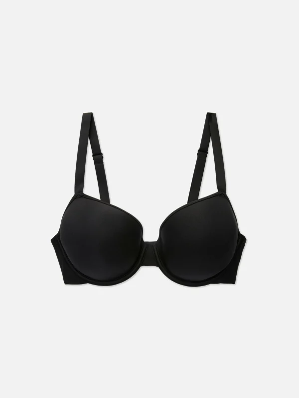 Primark D-G Full-Cup T-Shirt Bra Black New