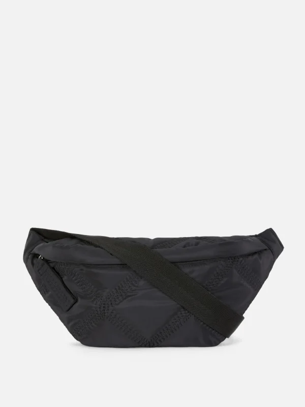 Primark Diamond Stitch Fanny Pack Black Best