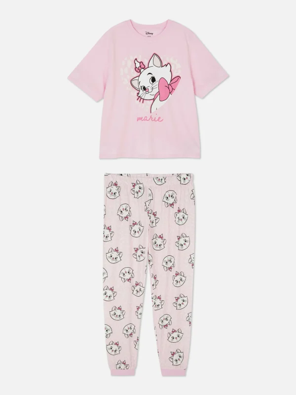 Primark Disney Characters T-Shirt Pajamas Light Pink Fashion