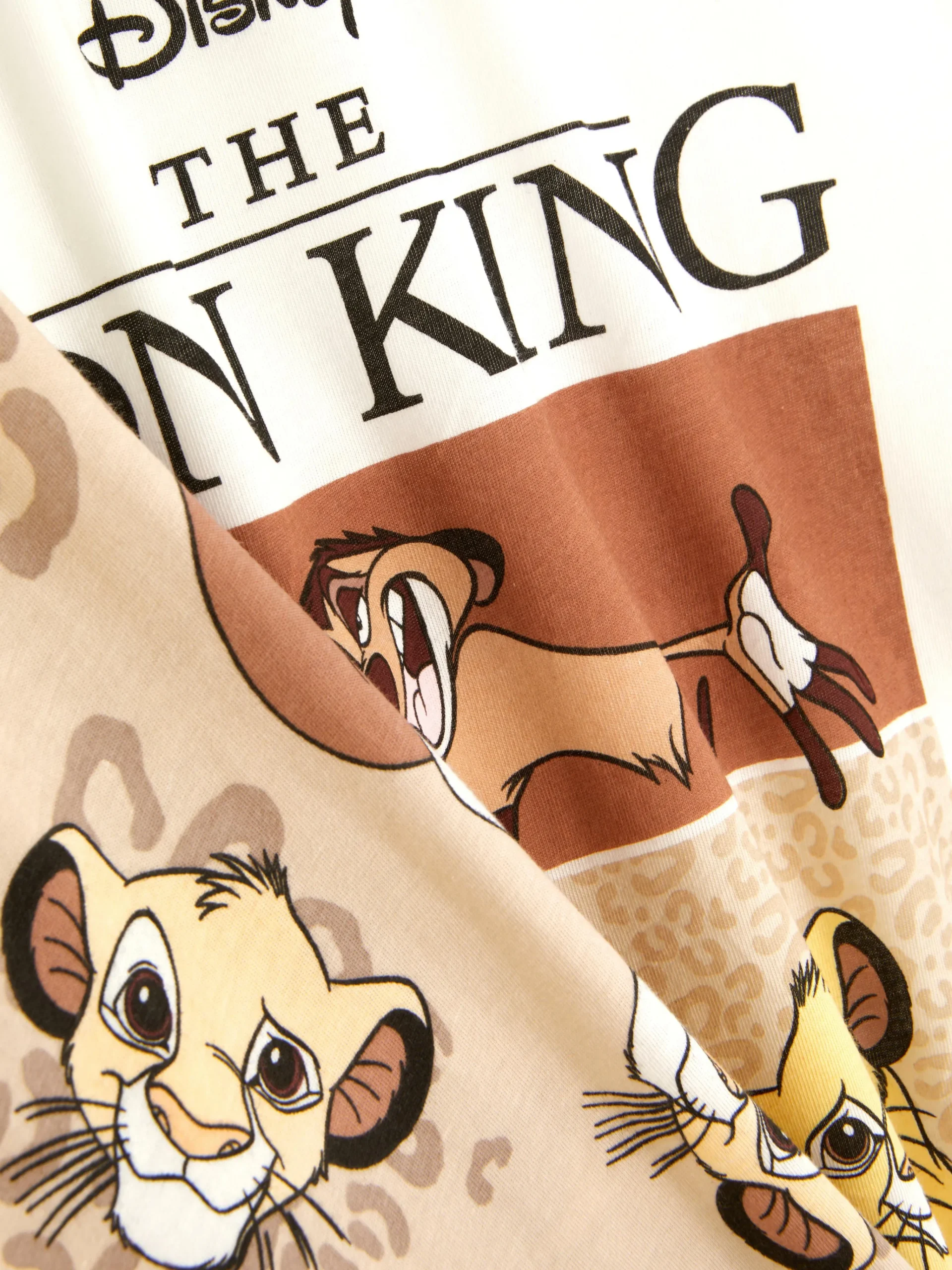 Primark Disney Characters T-Shirt Pajamas Oatmeal Fashion