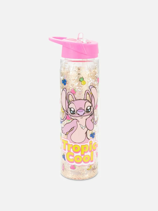 Primark Disney’s Angel Glitter Water Bottle Pink Clearance