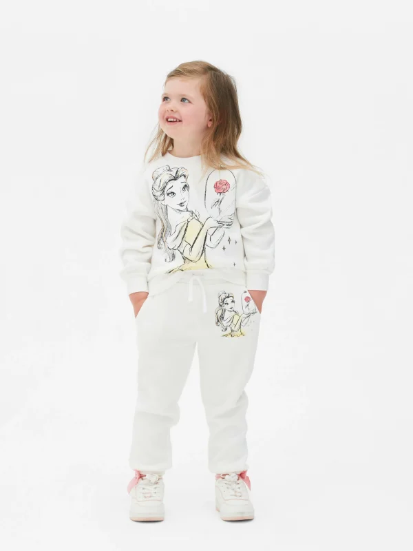 Primark Disney’s Beauty And The Beast Graphic Joggers White Fashion