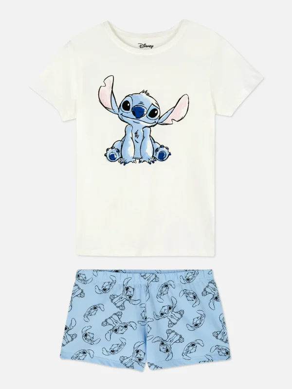 Primark Disney's Characters Short Sleeve Pajamas White Fashion