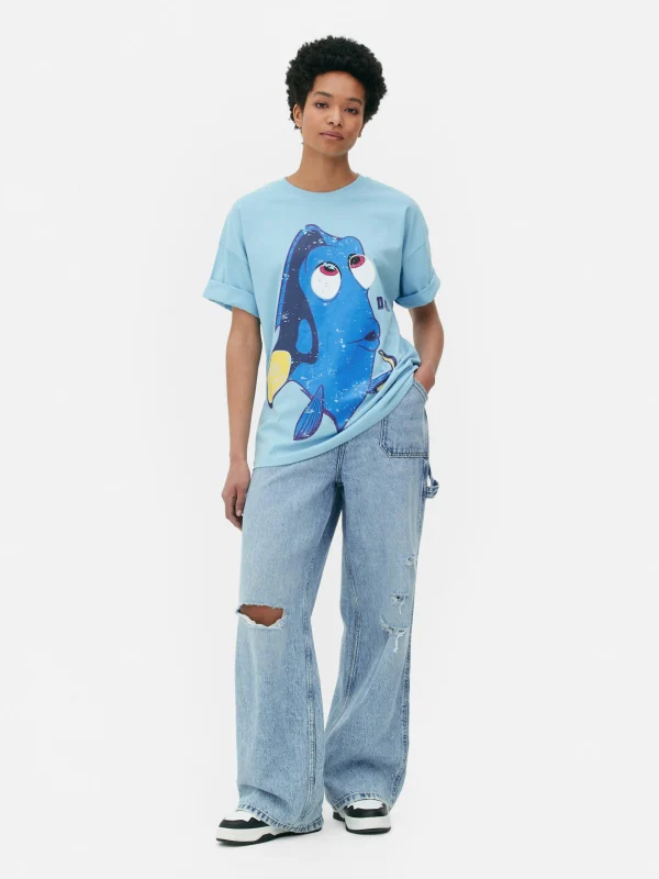 Primark Disney’s Finding Nemo Dory Oversized T-Shirt Blue Cheap