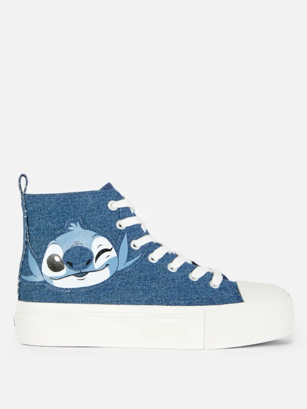 Primark Disney’s Lilo And Stitch Denim High Tops Blue Sale