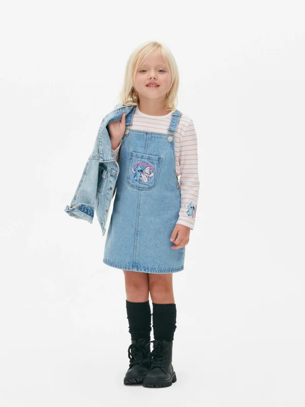 Primark Disney’s Lilo And Stitch Denim Overall Dress Set Blue Online