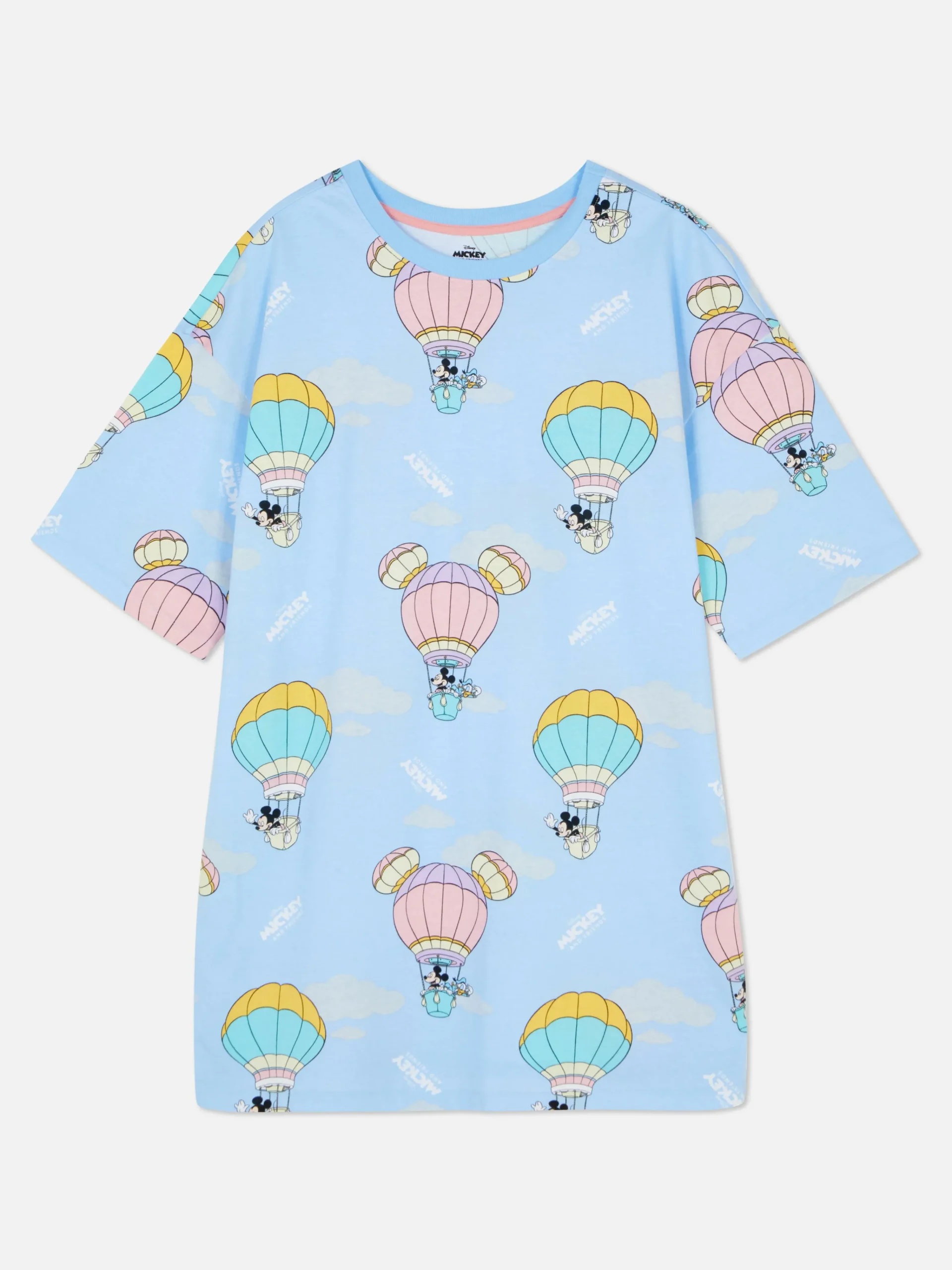 Primark Disney’s Mickey Mouse And Friends Sleep Tee Light Blue Sale