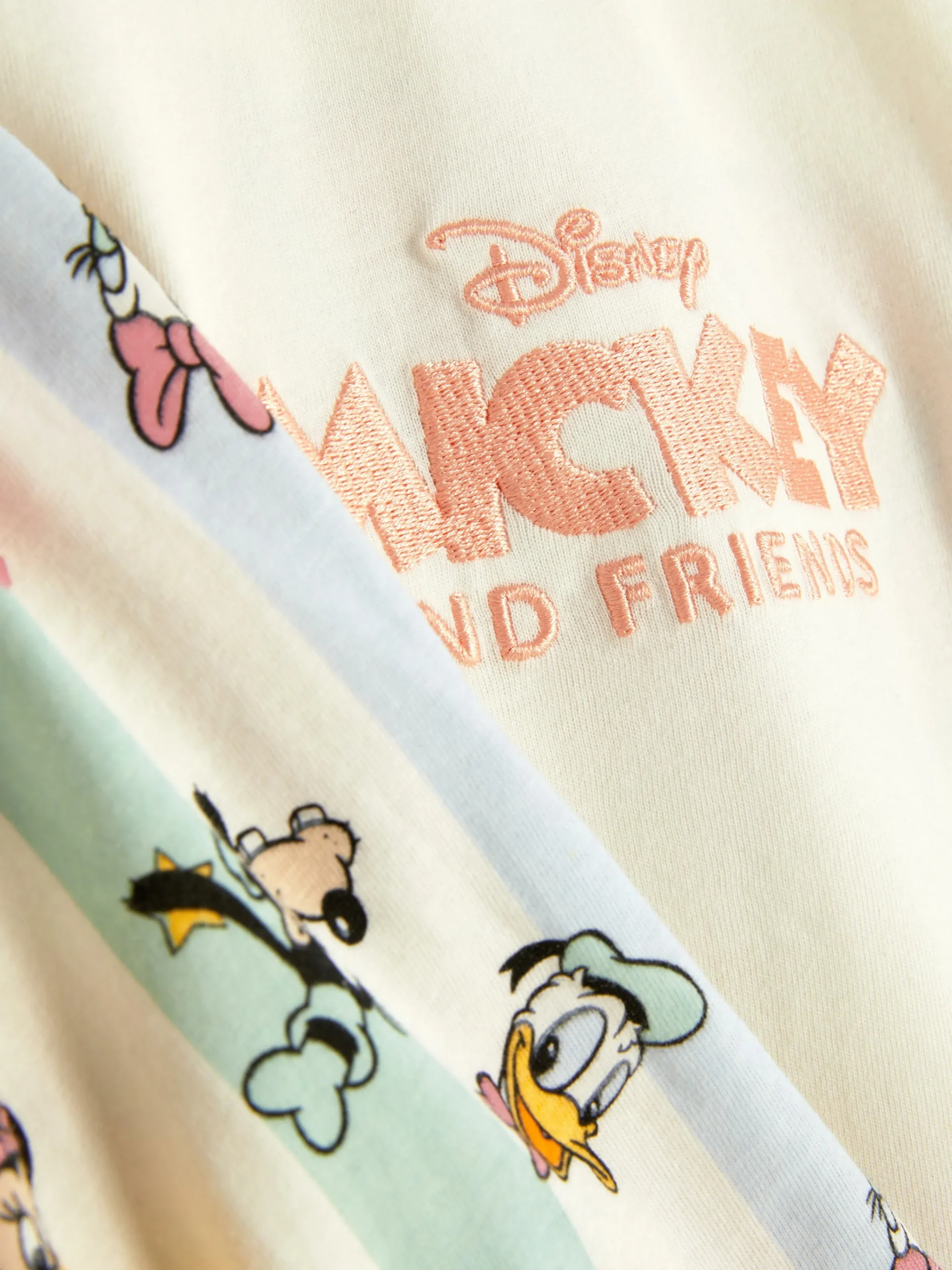 Primark Disney’s Mickey Mouse Cropped Pajamas Ivory Cheap