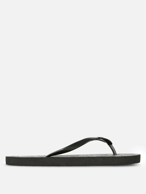 Primark Disney’s Mickey Mouse Debossed Flip Flops Black New