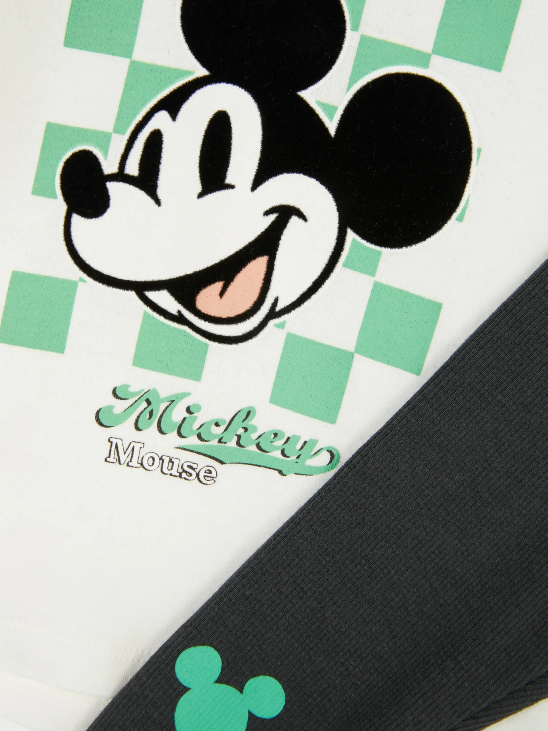 Primark Disney's Mickey Mouse Loungewear Set Green New