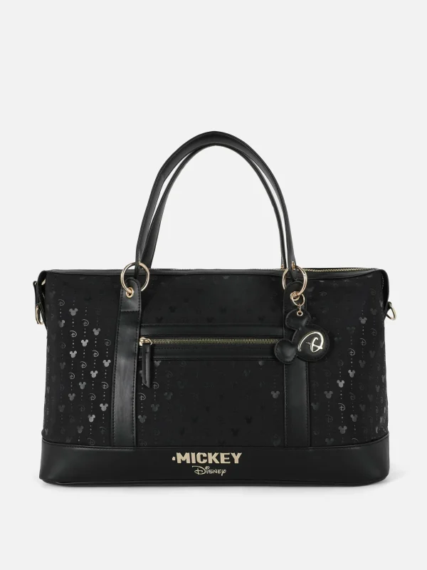 Primark Disney’s Mickey Mouse Monogram Weekender Black New