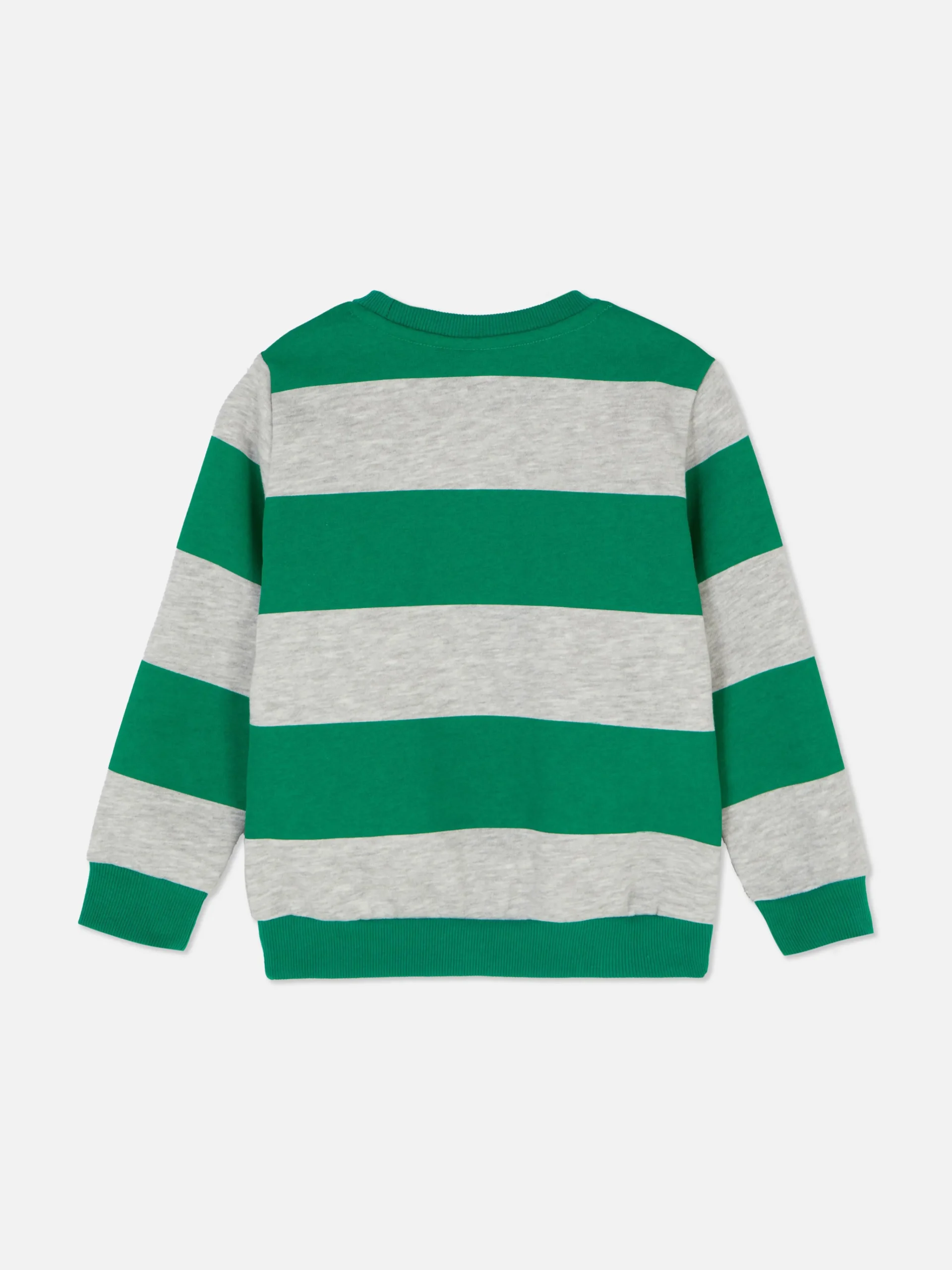 Primark Disney’s Mickey Mouse Stripe Crew Neck Sweatshirt Green Shop
