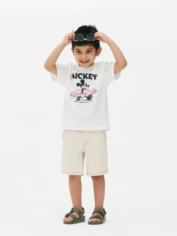 Primark Disney’s Mickey Mouse Surf T-Shirt White Store
