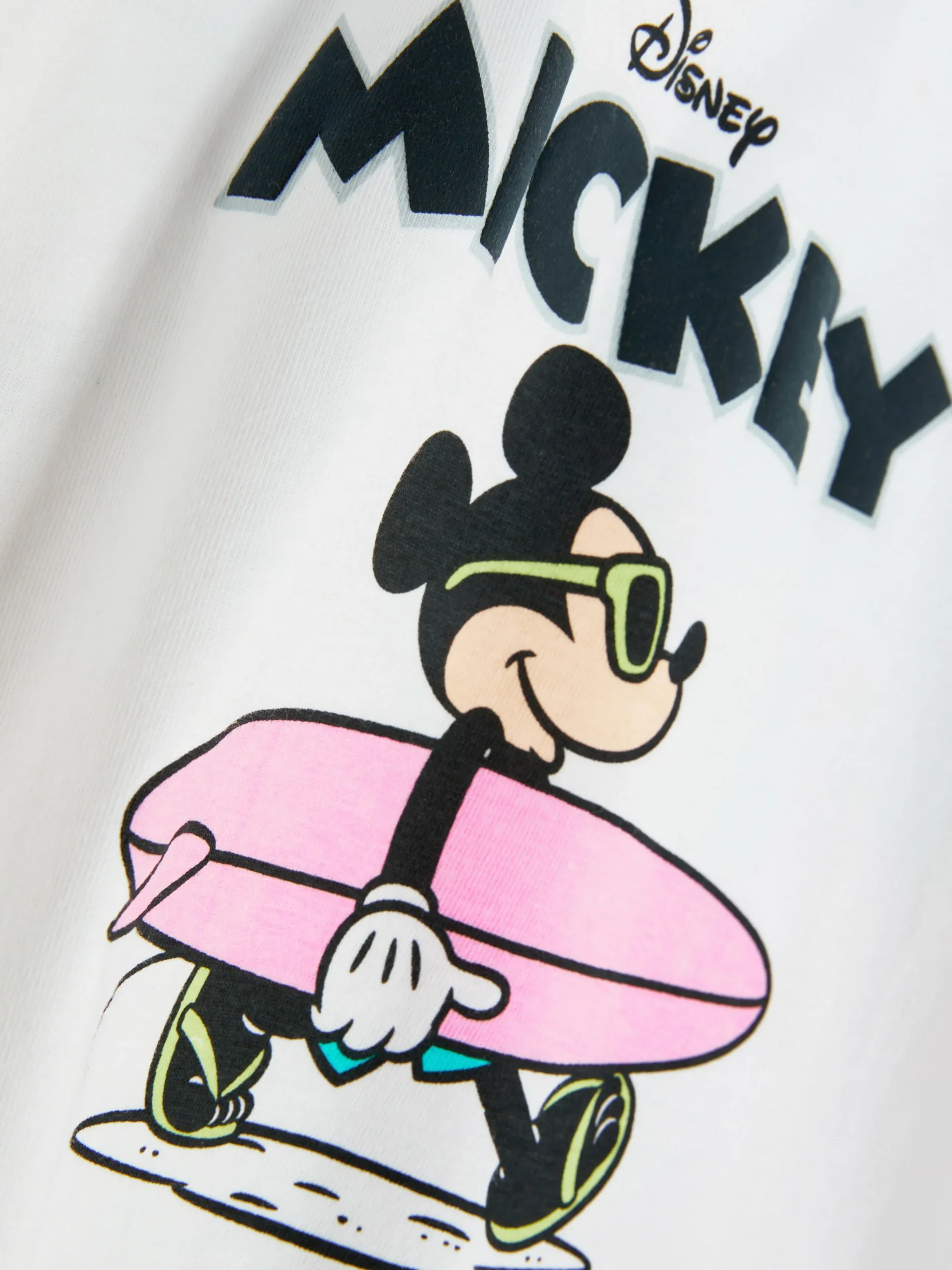 Primark Disney’s Mickey Mouse Surf T-Shirt White Store