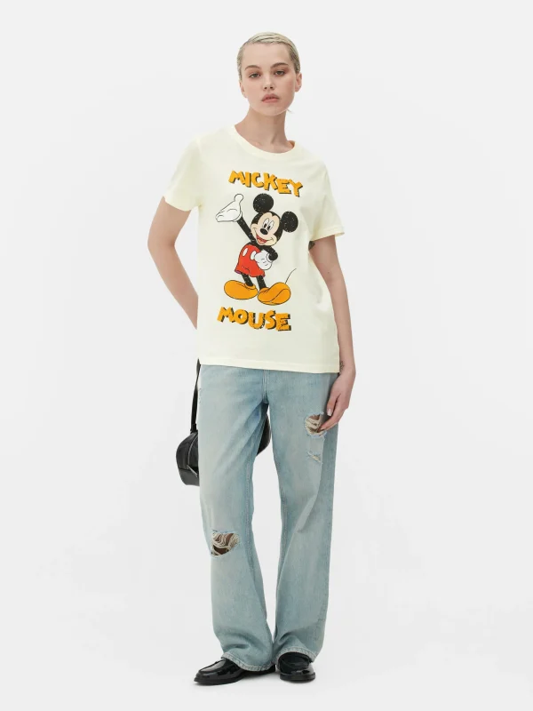 Primark Disney’s Mickey Mouse T-Shirt Beige Clearance