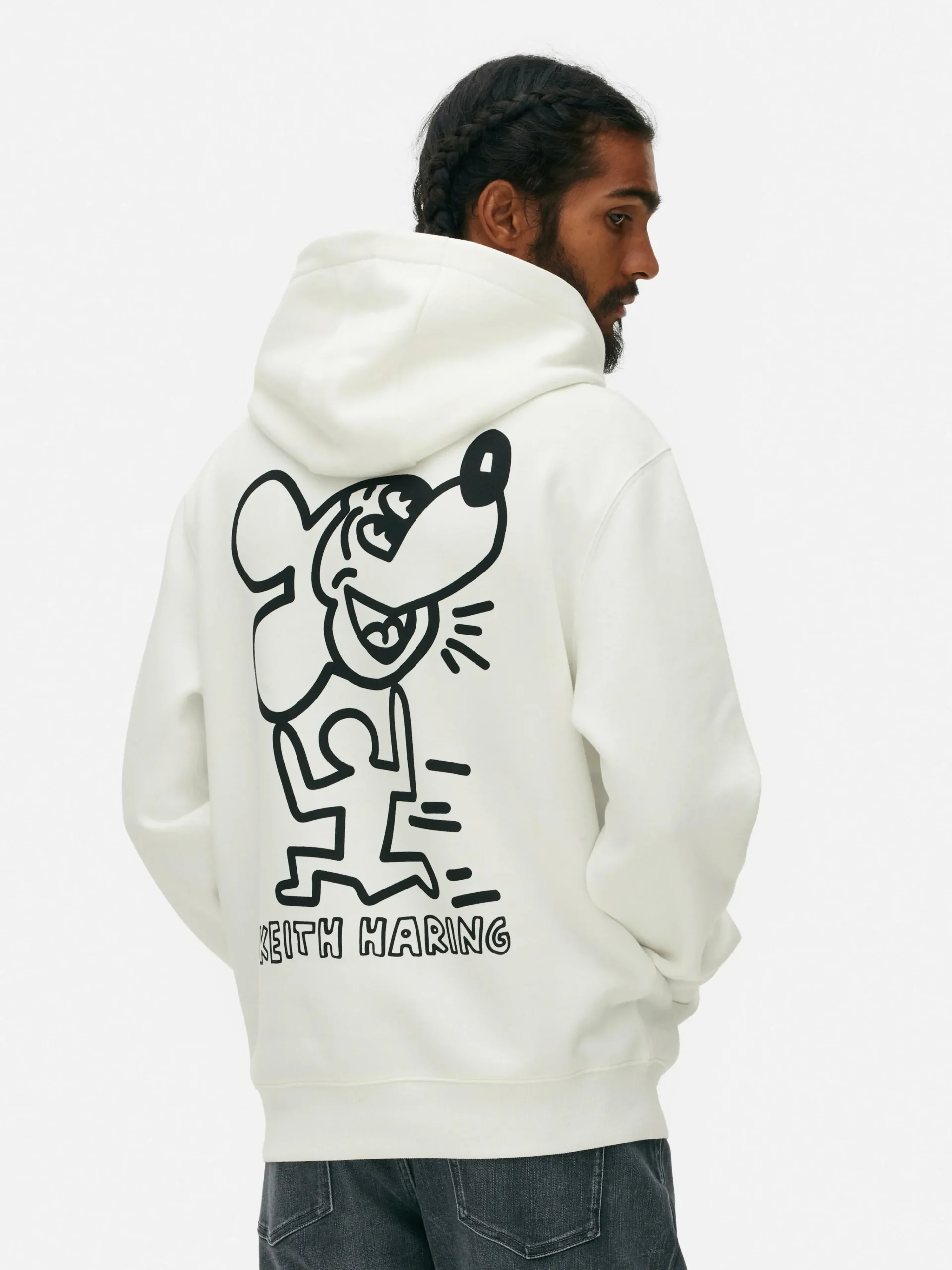 Primark Disney’s Mickey Mouse X Keith Haring Hoodie Ivory Sale
