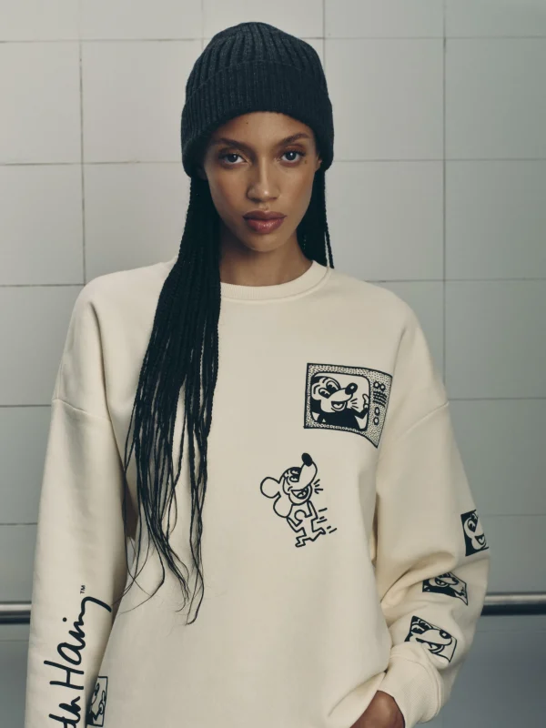 Primark Disney’s Mickey Mouse X Keith Haring Sweatshirt Cream Clearance