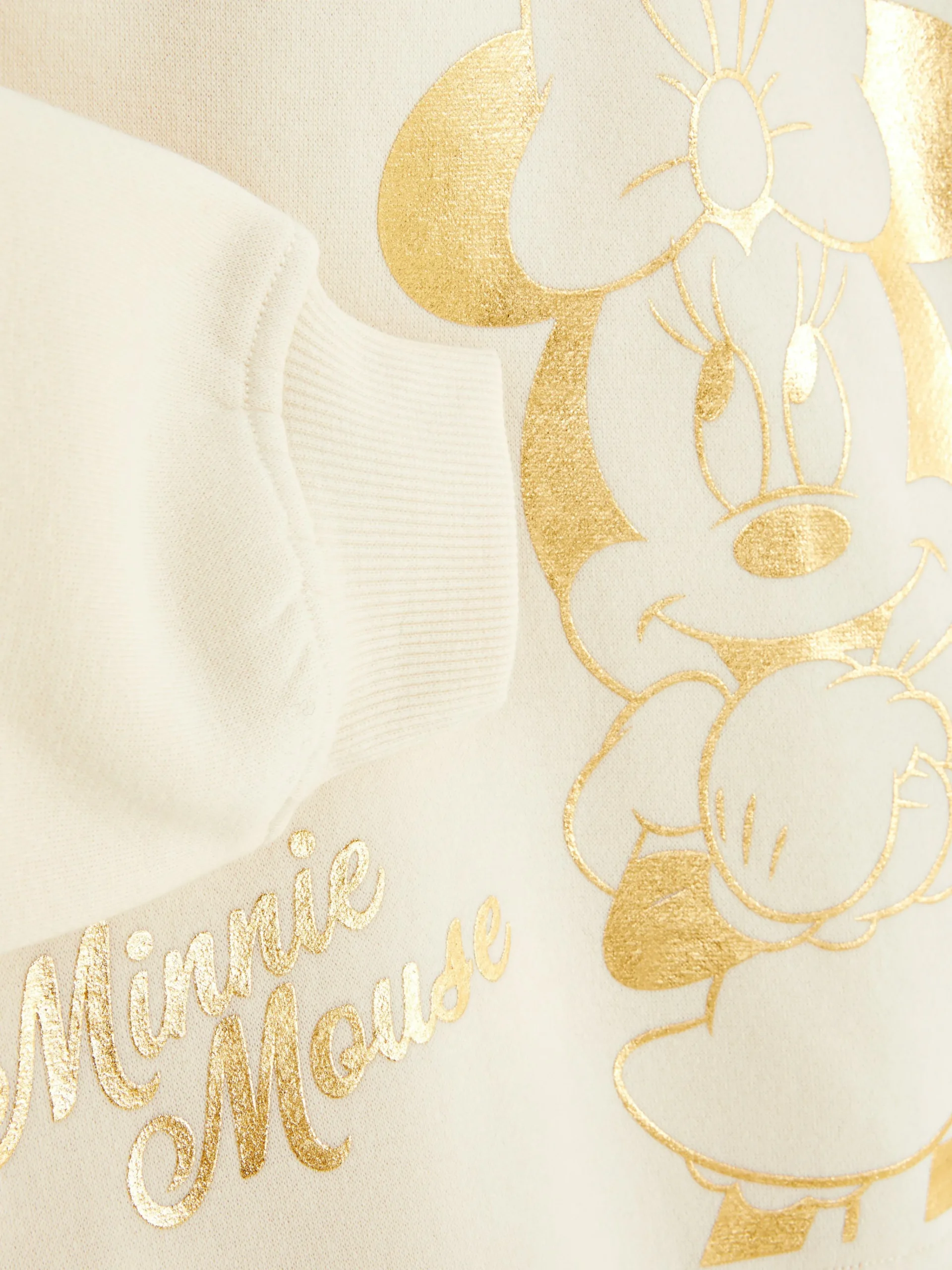 Primark Disney's Minnie Mouse Ear Detail Hoodie Cream Best