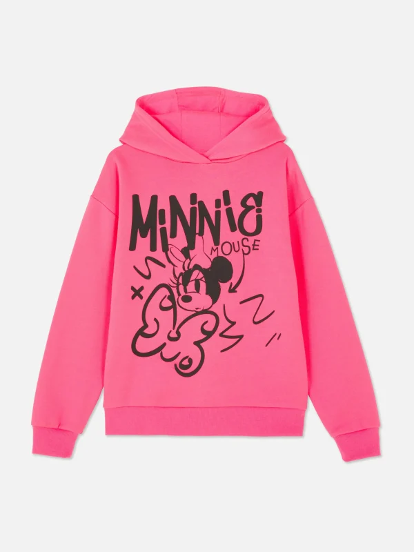 Primark Disney’s Minnie Mouse Graffiti Hoodie Hot Pink Store