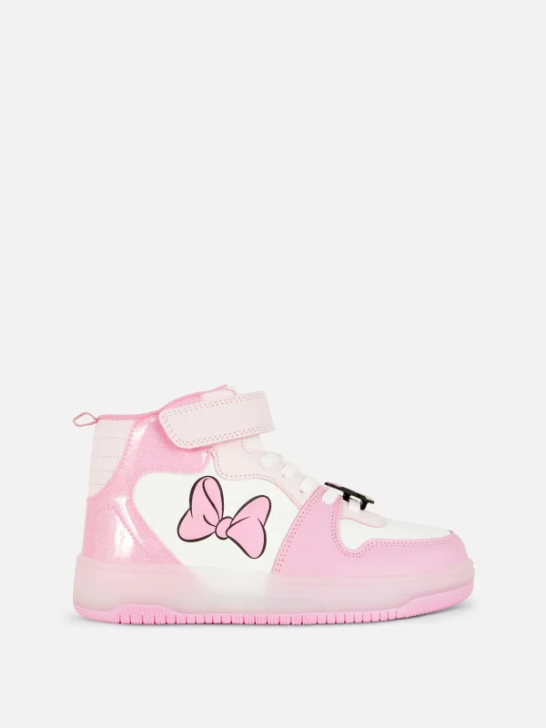 Primark Disney’s Minnie Mouse High Top Light-Up Sneakers Pink Cheap