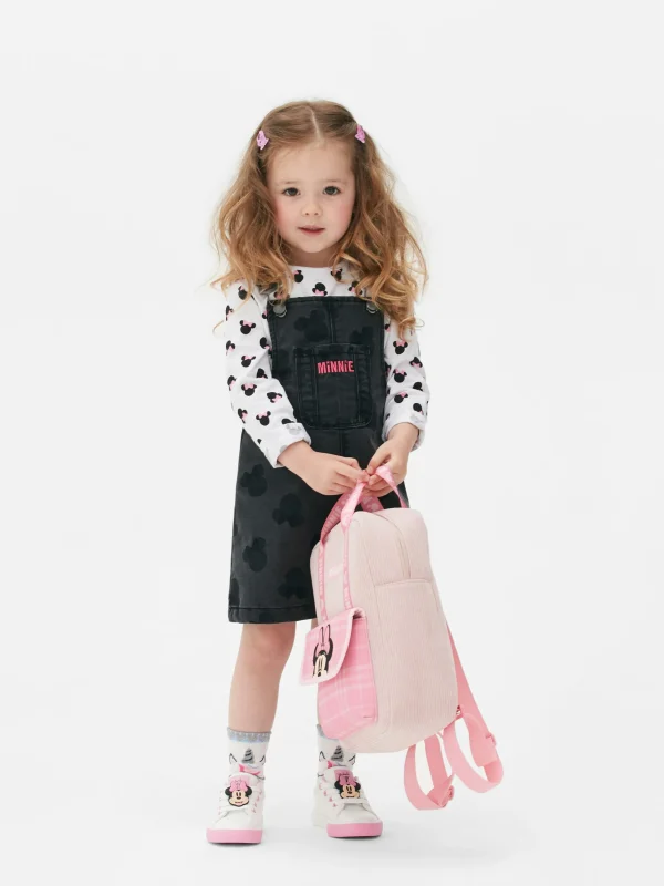 Primark Disney’s Minnie Mouse Overall Dress Set Charcoal Hot